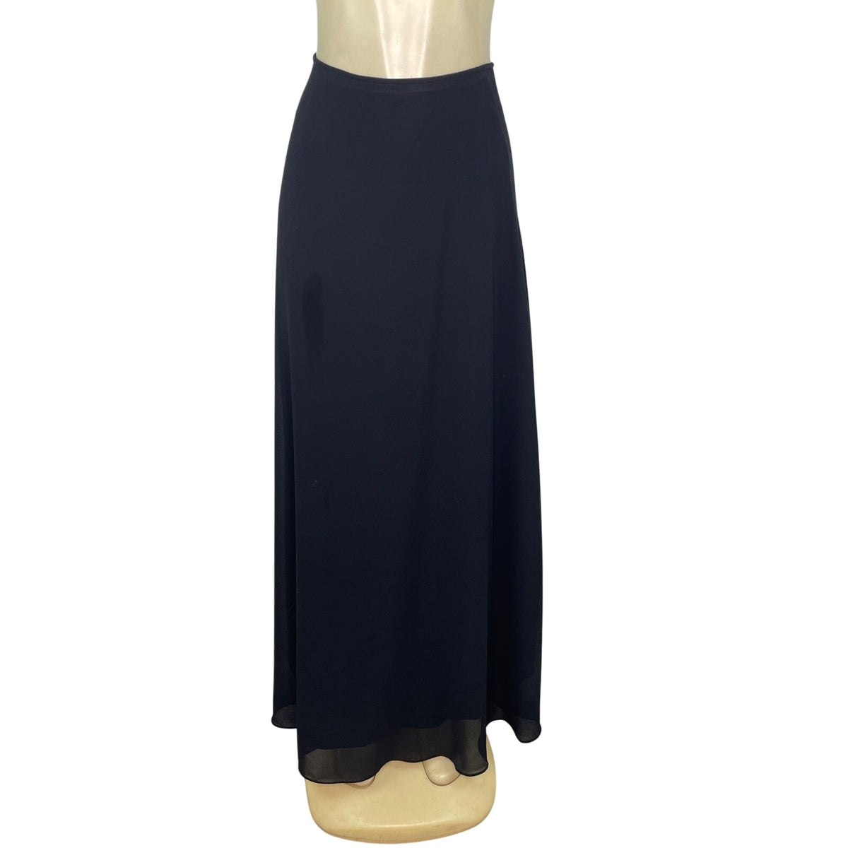 Jessica McClintock Womens Strapless Purple Top Sz 8 & Black Maxi Skirt Set Sz 6