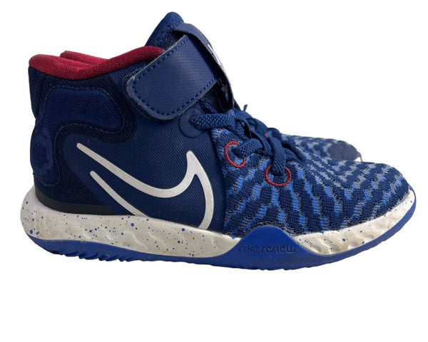 Nike Youth Boy's Blue Boyd KD Trey 5 VII Detachable Strap Hi Top Sneakers Sz 11C