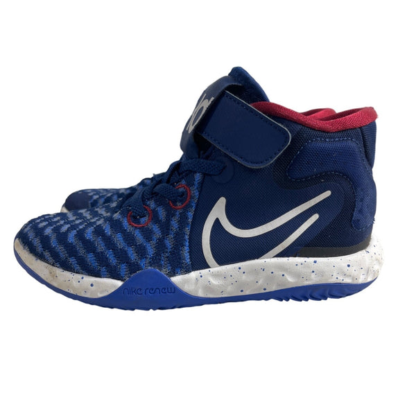 Nike Youth Boy's Blue Boyd KD Trey 5 VII Detachable Strap Hi Top Sneakers Sz 11C