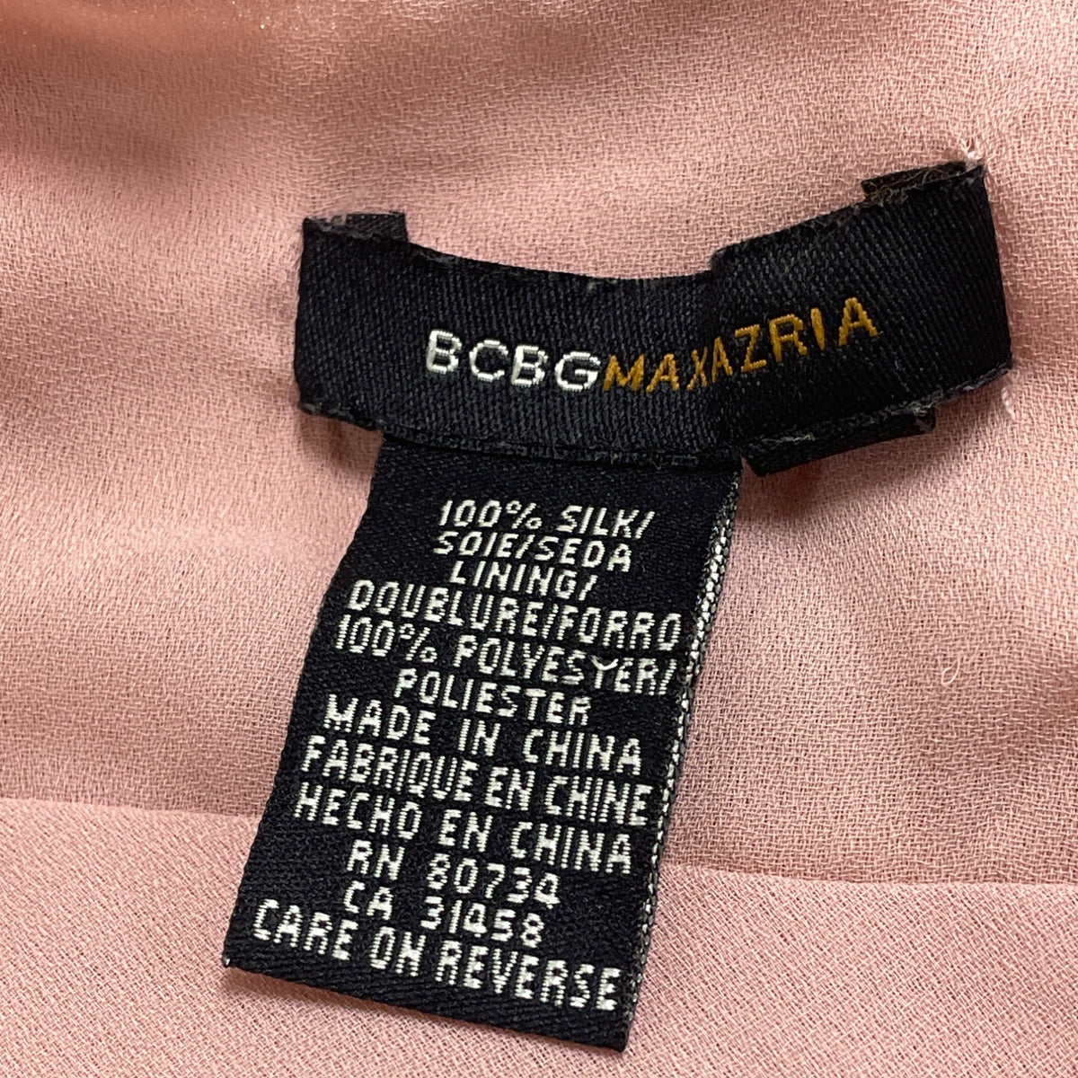 BCBG Maxazria Pink Women’s Halter Neck Embroidered Floral Dress Layered Size 2
