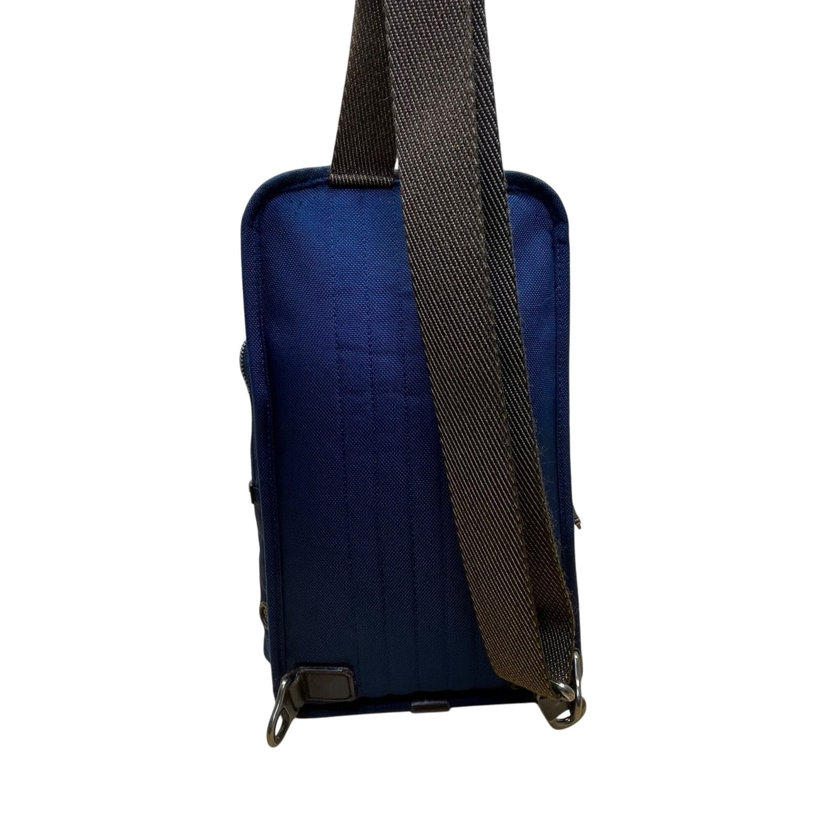 Tumi womens Blue Nylon Adjustable Strap Multiple Pockets Crossbody Sling Bag