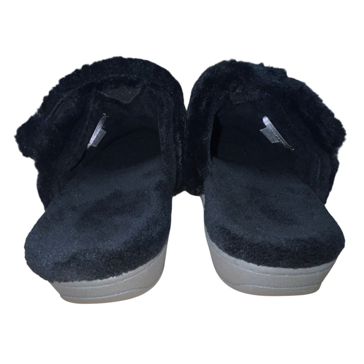 Vionic Marielle Women’s Black Faux Fur Comfort Podriatic Design Slippers Size 6M