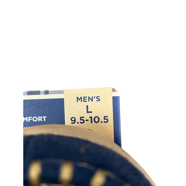 Haggar Mens Navy Memory Foam Comfort Slippers Size 9.5-10.5 L Indoor/Outdoor