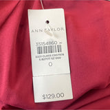 Ann Taylor Womens High Rise Wide Leg Red Pants Sz 0 - New