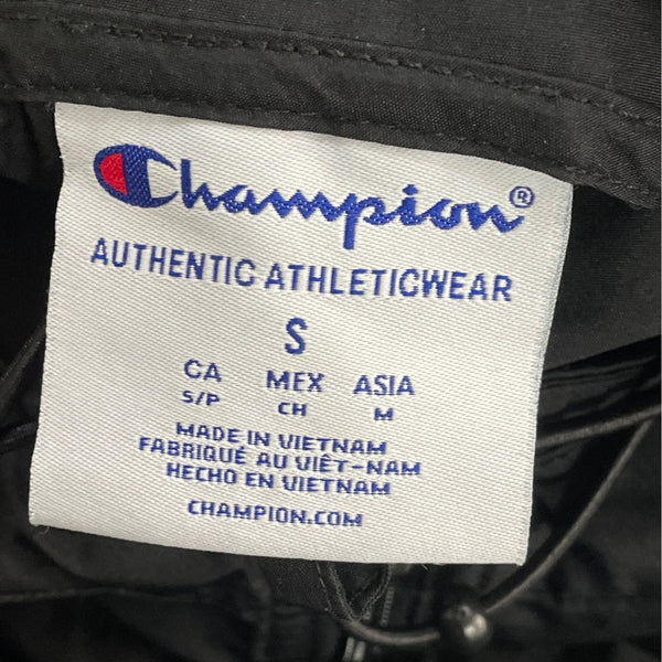 Champion Women’s Black Packable Hooded & Water Resistant Rain Jacket Sz S