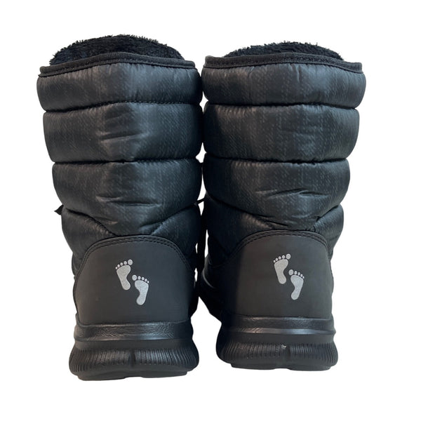 Cheeks Women's Black Quilted Fashion Design Ankle Top Puffer Boots Sz 8M - NWB