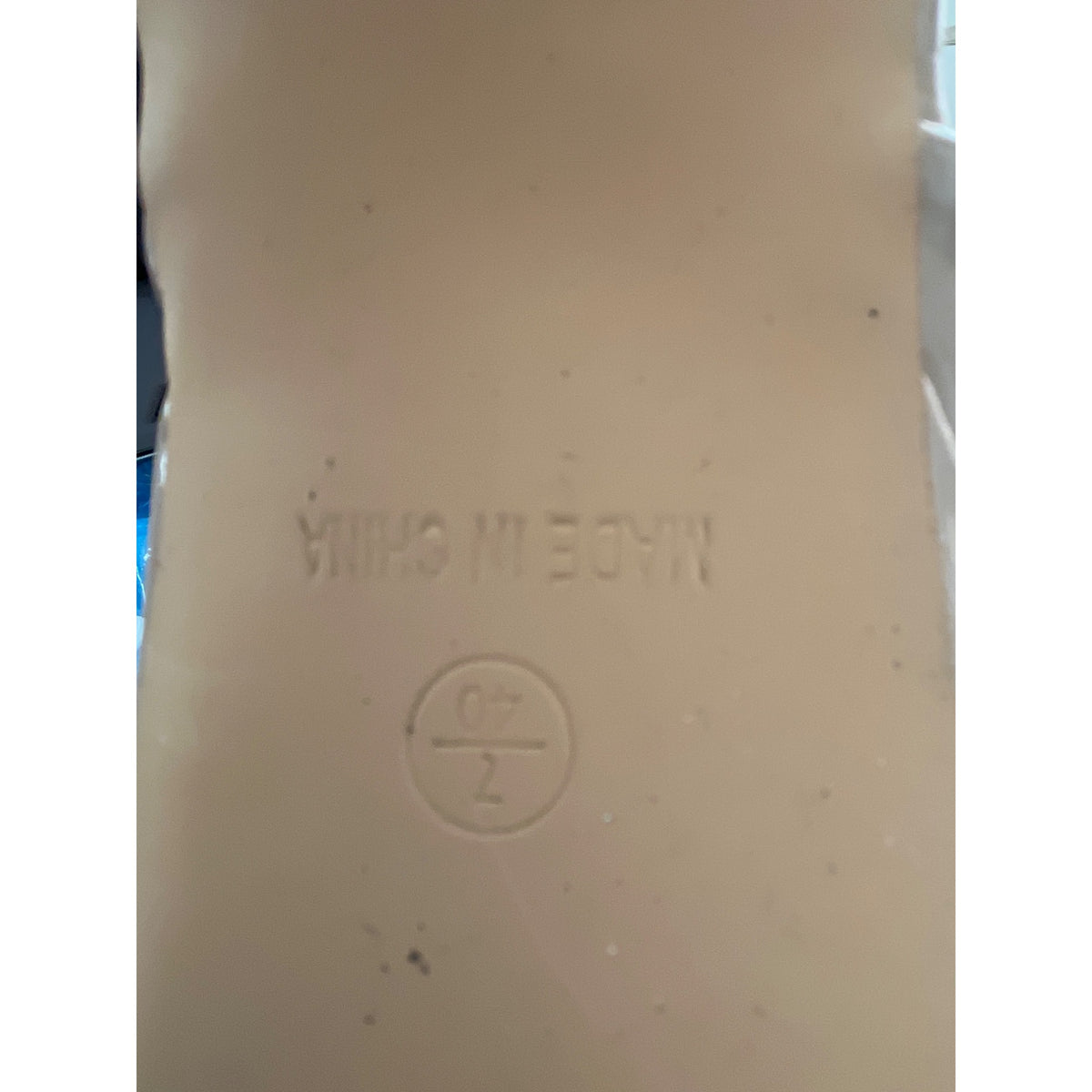 Truffle Collection Womens Nude Patent Leather High Block Heel Platform Pumps Size 7 Buckled Strap Stylish Party Shoes