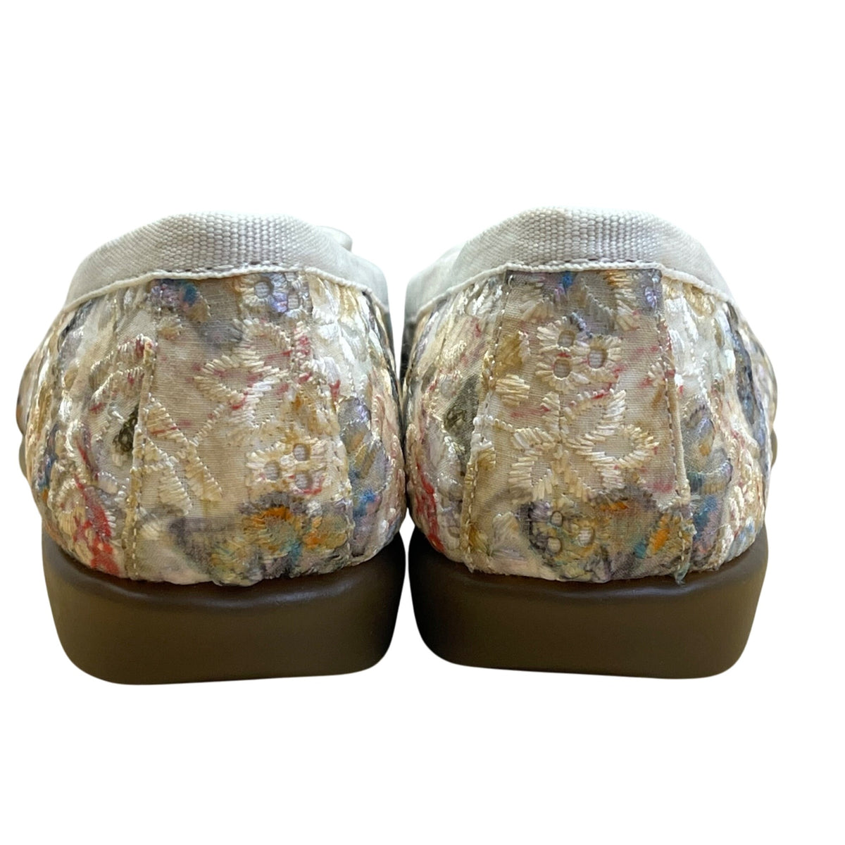 Aerosoles Women’s White Fabric 440 Memory Foam Fashionista Flats 6M - New
