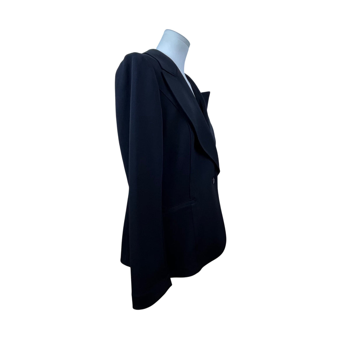 White House Black Market Women's Black Blazer Single-Button Size 12