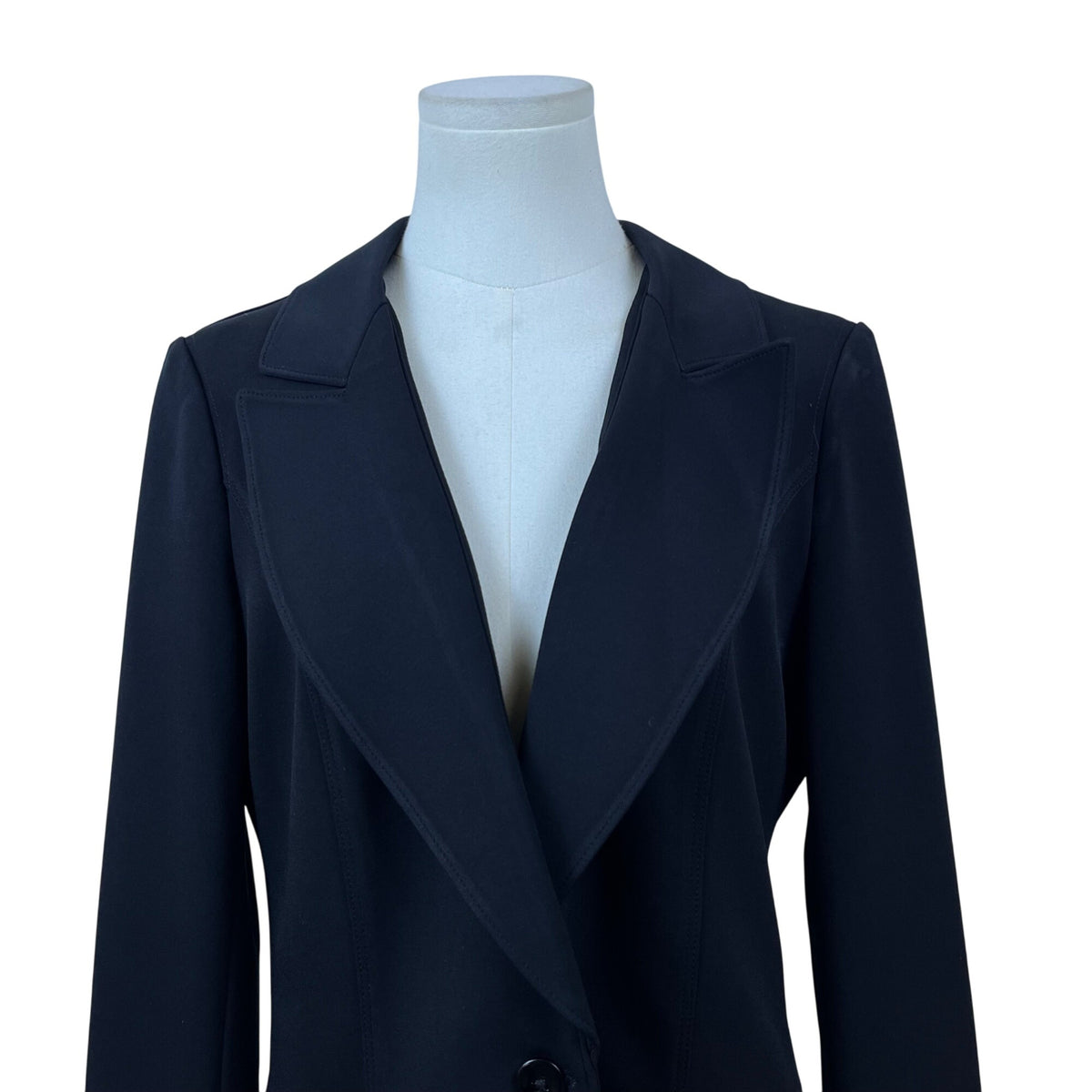 White House Black Market Women's Black Blazer Single-Button Size 12