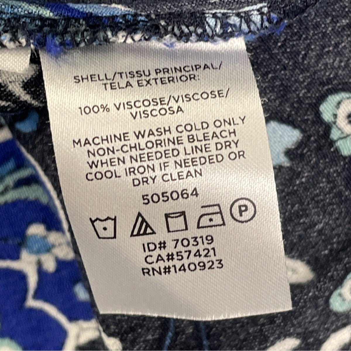Loft Womens Floral Wrap Skirt Blue & Black Paisley Print Size 0