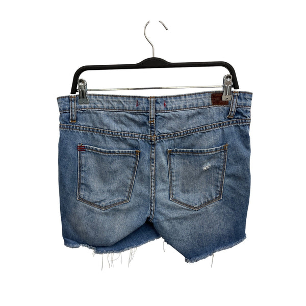BDG Boyfriend Distressed Denim Shorts Size 28 Blue Raw Hem Casual Wear