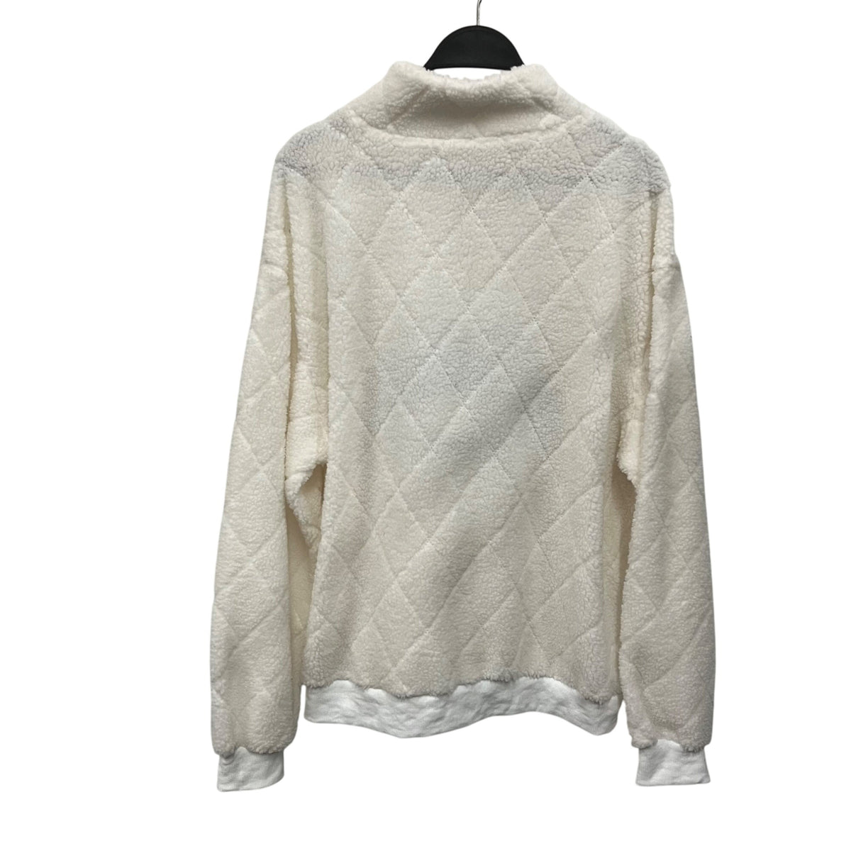 West Coast Unisex White Polyester California Los Angeles Quilted Half-Zip Pullover M