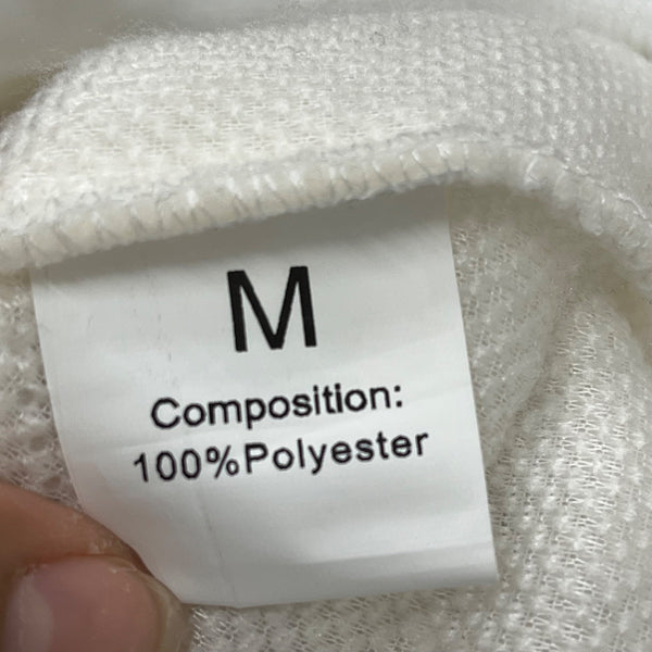 West Coast Unisex White Polyester California Los Angeles Quilted Half-Zip Pullover M