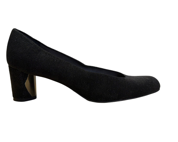 Stuart Weitzman Women’s Black Textured Block Heel Goosebump Pumps Size 7.5M