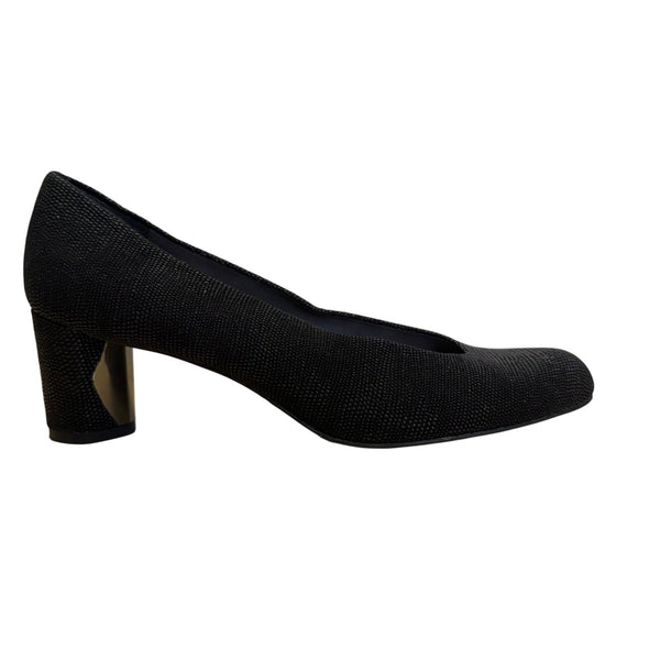 Stuart Weitzman Women’s Black Textured Block Heel Goosebump Pumps Size 7.5M