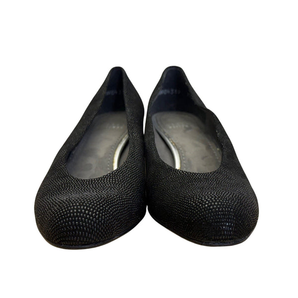 Stuart Weitzman Women’s Black Textured Block Heel Goosebump Pumps Size 7.5M