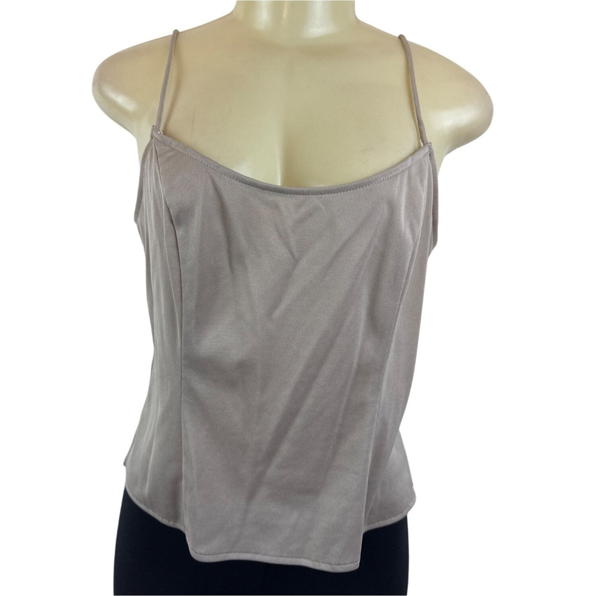 JS Boutique Women's Beige Sheer & Embroidered Long Sleeve Cami Set Sz 10