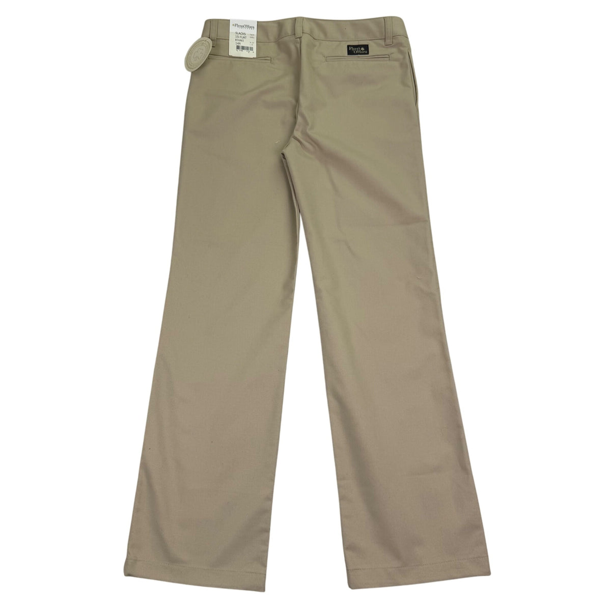 Flynn OHara Girls Khaki Adjustable Waist School Uniform Pants Sz 14R