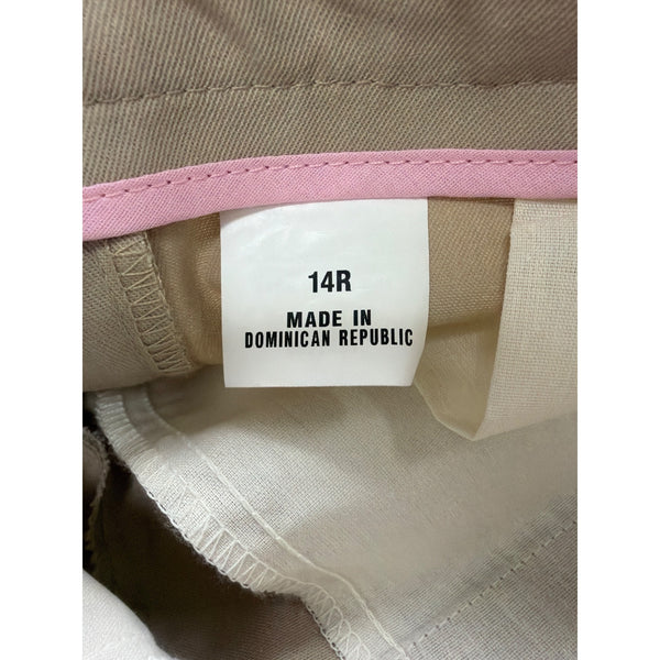 Flynn OHara Girls Khaki Adjustable Waist School Uniform Pants Sz 14R