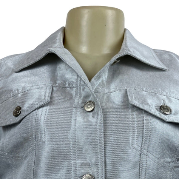 Lauren Jeans Ralph Lauren Women’s Grey Denim Jacket Size S