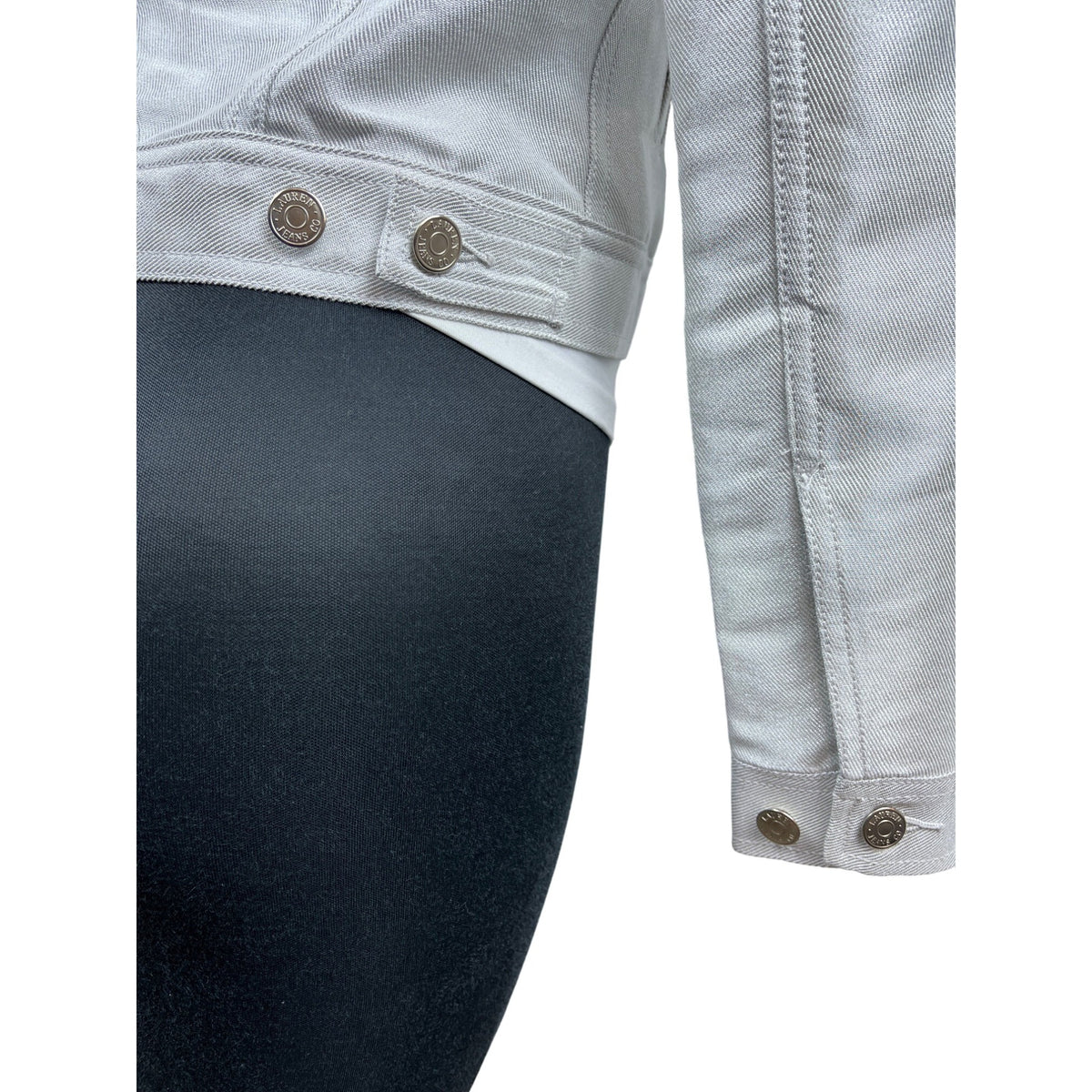 Lauren Jeans Ralph Lauren Women’s Grey Denim Jacket Size S