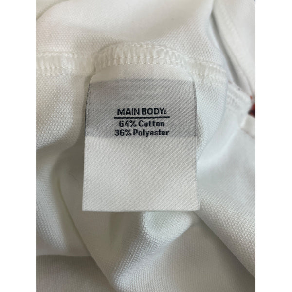 Outdoor Afro Men's Classic Fit Button Up White Polo Shirt Sz L - NWT