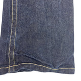 Miskeen Dark Wash Denim Jeans W/ Red Handprint Logo Flared Legs Sz 30R