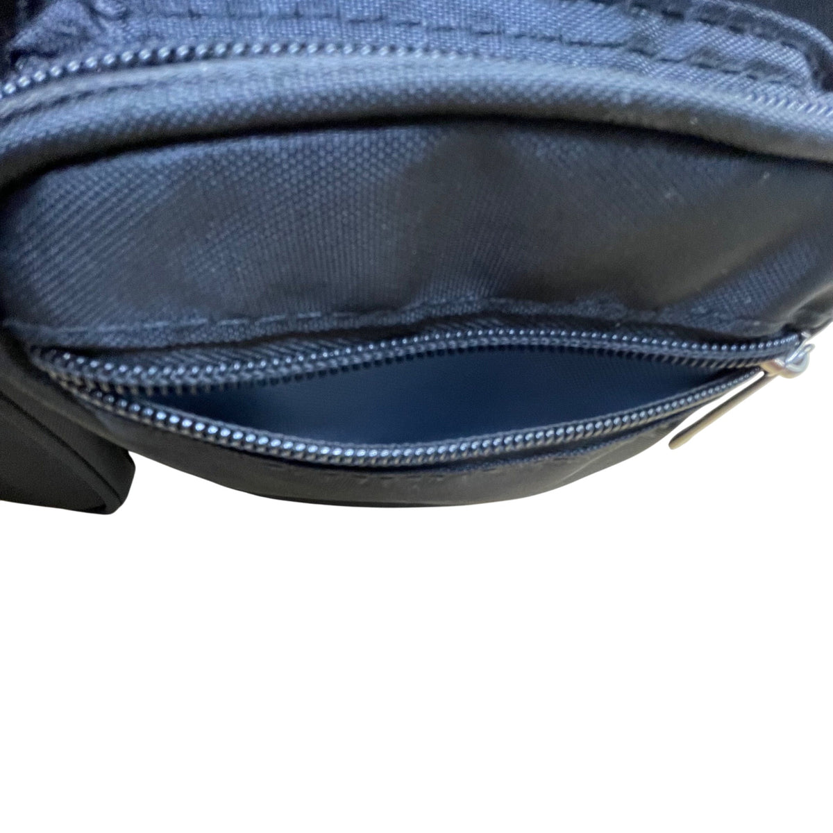 Suvelle Women’s Black Nylon Multi-Pocket Adjustable Strap Crossbody Bag Size M