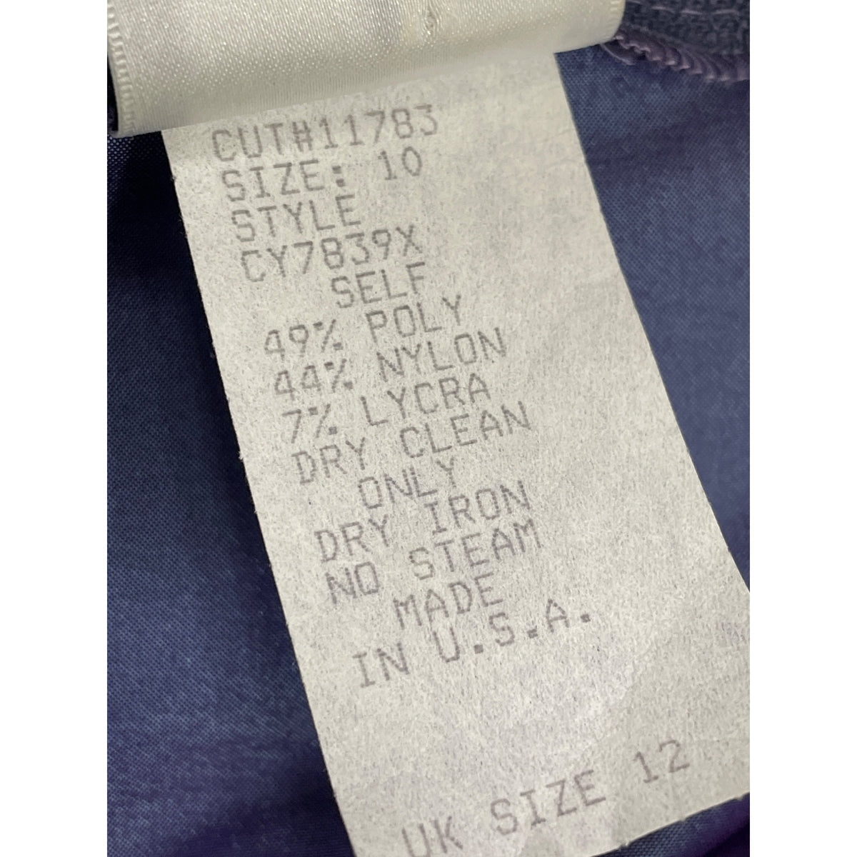 Tadashi Women's Purple Ruched Satin Long Sleeve Blouse Top Zip Back Size 10