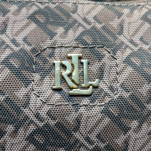 Polo Ralph Lauren Women’s Brown Faux Leather With RLL Monogram Crossbody Bag