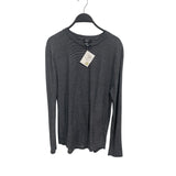 Forever 21 Mens Gray Striped Long Sleeve Top M