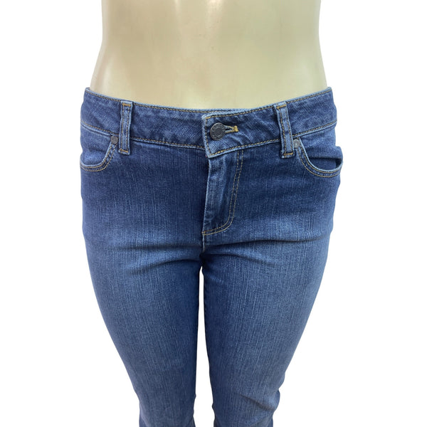Talbots Womens Signature Slim Crop Jeans Medium Wash Stretch Denim Sz 6/28 - New