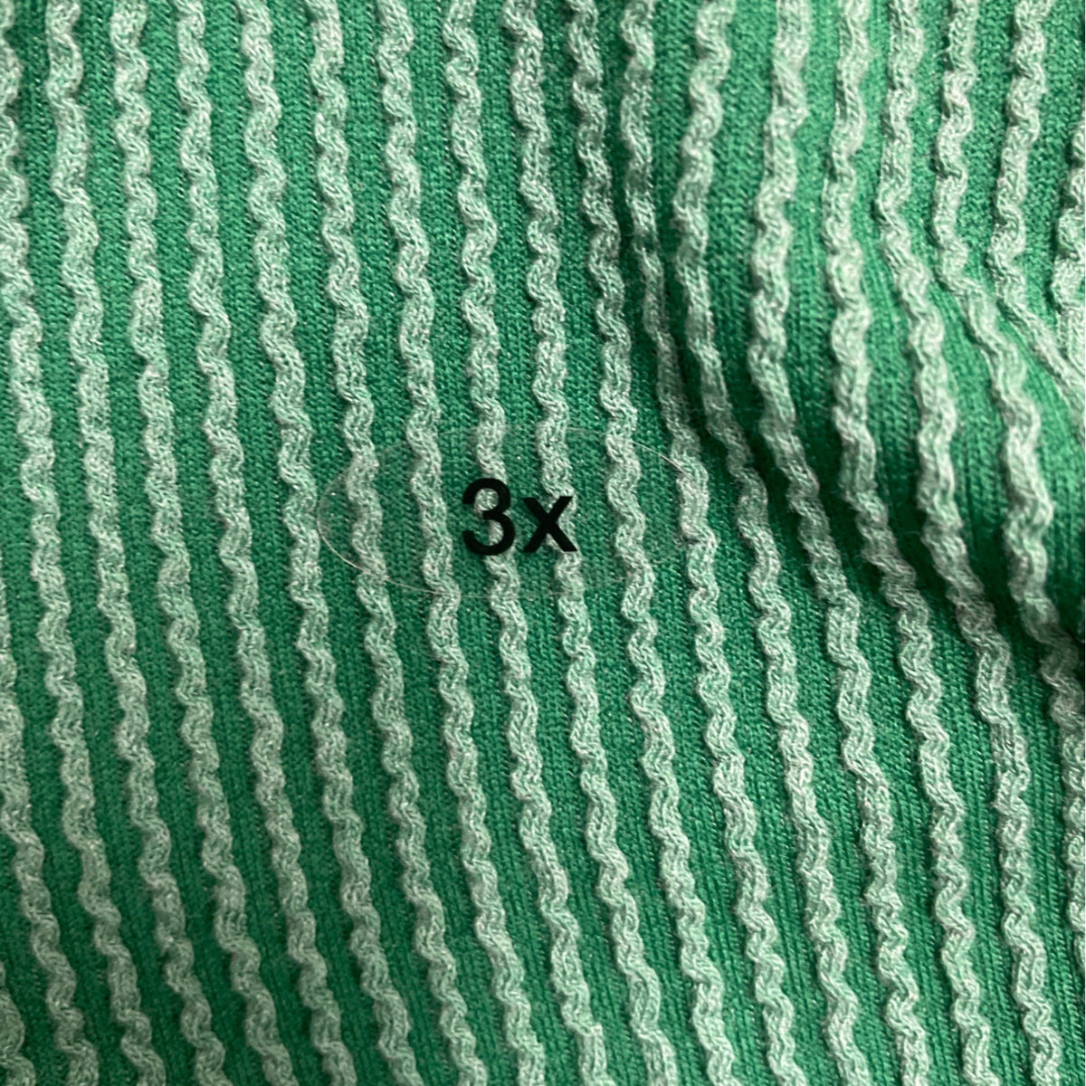 Maurices Women’s Green Ribbed Knit Short Sleeve Top Relaxed Fit Size 3x - New