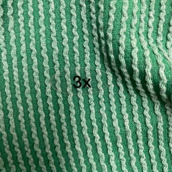 Maurices Women’s Green Ribbed Knit Short Sleeve Top Relaxed Fit Size 3x - New