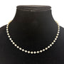Cultured Pearl White 14K Necklace Precious 3 To 3.5MM Opaque Freshwater