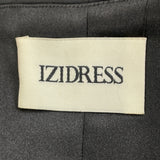 Izodress Black Halter Maxi Dress With Ruched Bodice & Back Zipper Closure