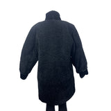 Gallery Women's Reversible Quilted & Faux Fur Black/Gray Winter Coat Sz 4