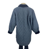 Gallery Women's Reversible Quilted & Faux Fur Black/Gray Winter Coat Sz 4