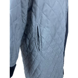 Gallery Women's Reversible Quilted & Faux Fur Black/Gray Winter Coat Sz 4