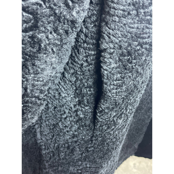 Gallery Women's Reversible Quilted & Faux Fur Black/Gray Winter Coat Sz 4