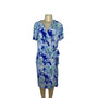 The Limited Womens Blue & Green Paisley Wrap Dress XL - New