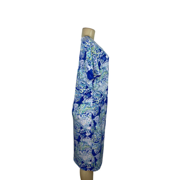 The Limited Womens Blue & Green Paisley Wrap Dress XL - New