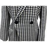 Giorgio Armani Le Collezioni Women’s Black and White Wool Coat Size 40/6
