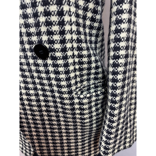 Giorgio Armani Le Collezioni Women’s Black and White Wool Coat Size 40/6