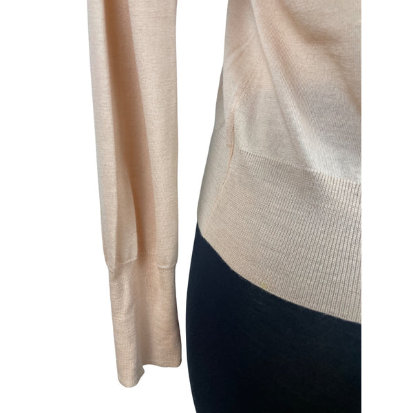 Saks Fifth Avenue Women’s Peach Cardigan Button Up Long Sleeve Sweater Size P/M