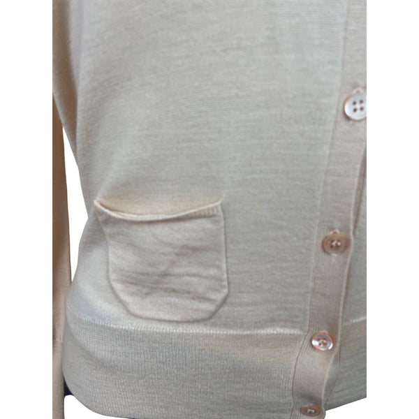 Saks Fifth Avenue Women’s Peach Cardigan Button Up Long Sleeve Sweater Size P/M