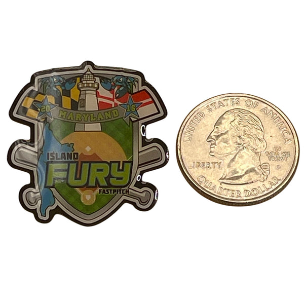 Maryland Island Fury Fastpitch 2016 Team Trading Pin