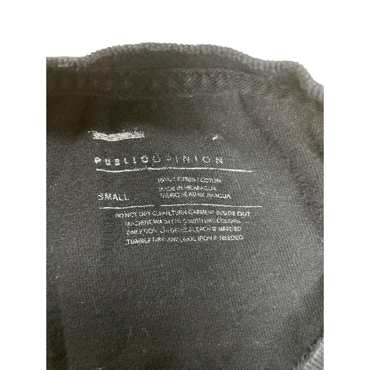 Public Opinion Mens Black Cotton Long Sleeve Thanks For Nothing Graphic Tee S