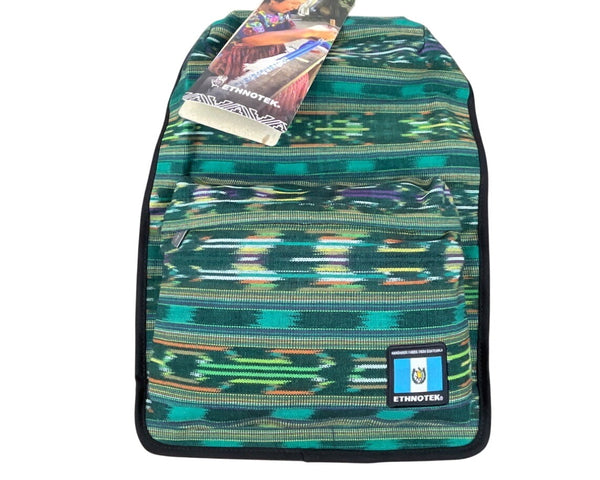 Ethnotek Guatemala Woven With Zippered Pocket Frontal Panel Thread Sz L - New